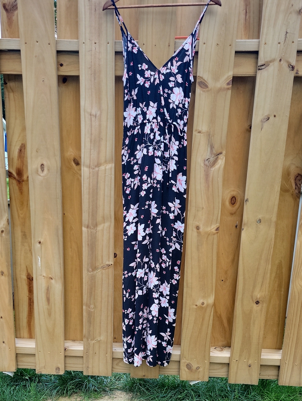 Black Floral Jumpsuit
